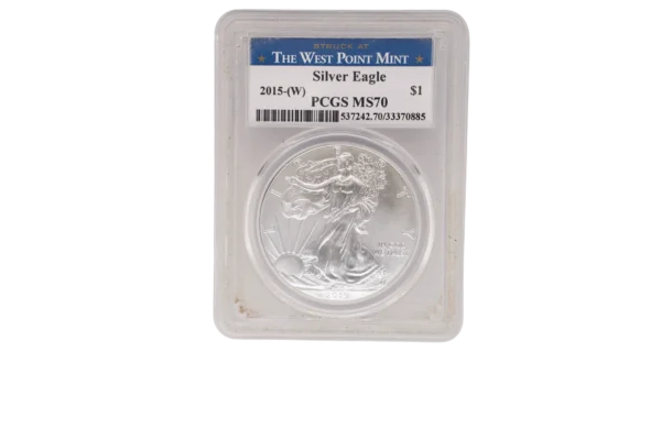 2015 W Silver Eagle 1 Silver MS70