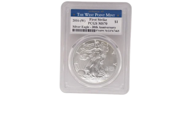 2016 W Silver Eagle 1 Silver MS70