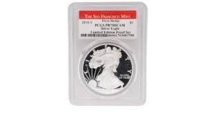 2018 Silver Eagle 1 Silver MS70