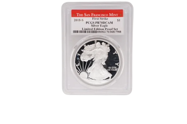 2018 Silver Eagle 1 Silver MS70