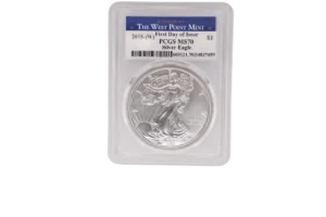 2018 W Silver Eagle 1 Silver MS70