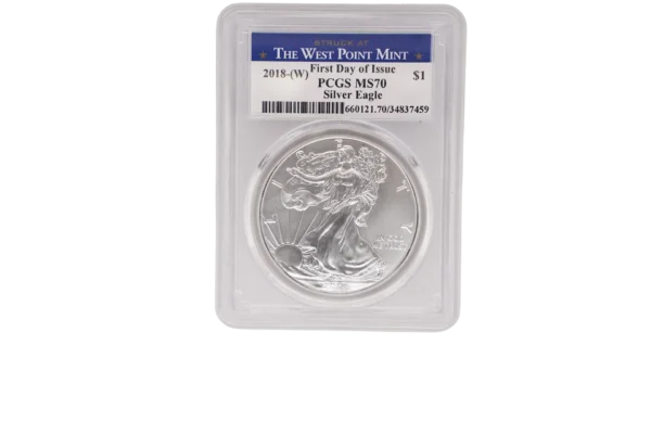 2018 W Silver Eagle 1 Silver MS70