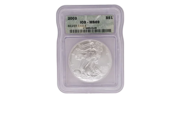 2003 Silver Eagle 1 Silver MS69