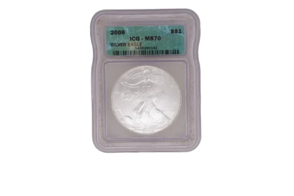 2006 Silver Eagle 1 Silver MS70