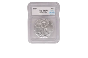 2025 Silver Eagle 1 Silver MS70
