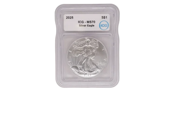 2025 Silver Eagle 1 Silver MS70