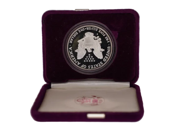 1986 Proof Silver American Eagle - 1 Troy Oz .999 Pure - Image 4