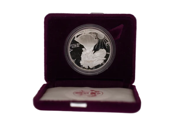 1992 Proof Silver American Eagle - 1 Troy Oz .999 Pure - Image 3