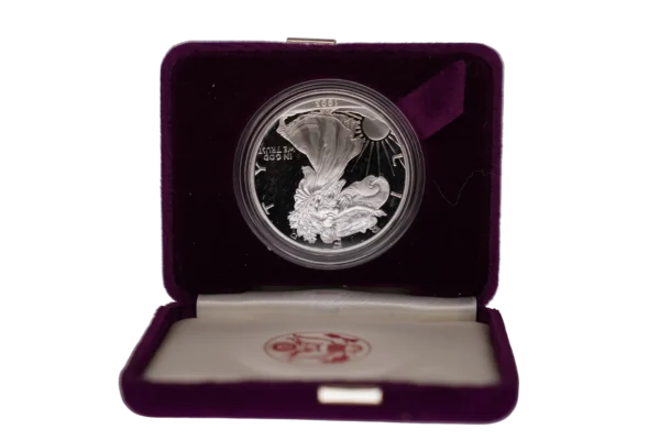 1993 Proof Silver American Eagle - 1 Troy Oz .999 Pure - Image 3