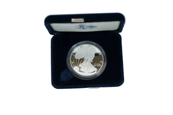 2002 Proof Silver American Eagle - 1 Troy Oz .999 Pure - Image 3