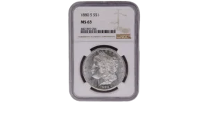 1880 S Morgan Dollar 1 Silver MS63