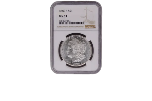 1880 S Morgan Dollar 1 Silver MS63