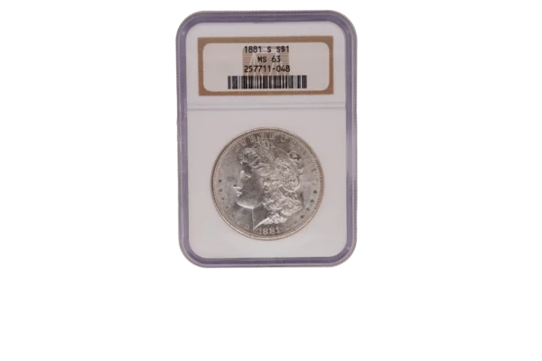 1881 S Morgan Dollar 1 Silver MS63
