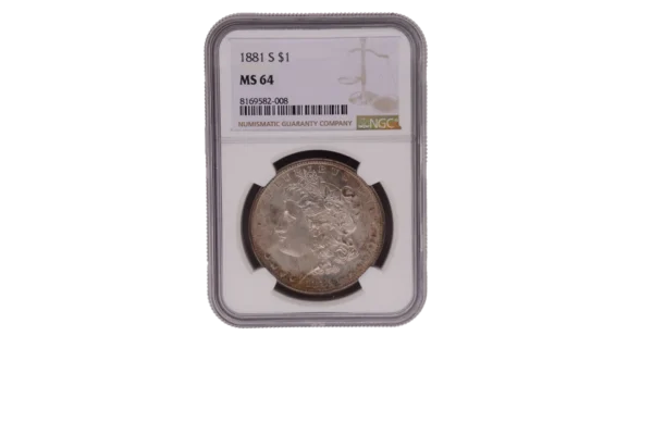 1881 S Morgan Dollar 1 Silver MS64