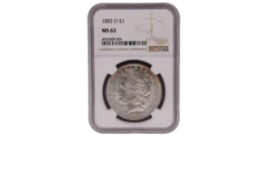 1882 O Morgan Dollar 1 Silver MS63