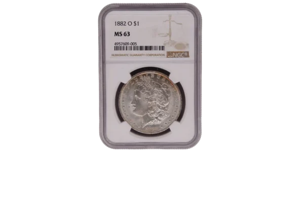 1882 O Morgan Dollar 1 Silver MS63