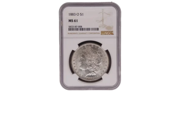 1883 O Morgan Dollar 1 Silver MS61