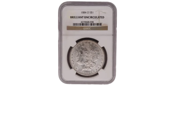 1884 O Morgan Dollar 1 Silver Brilliant Uncirculated