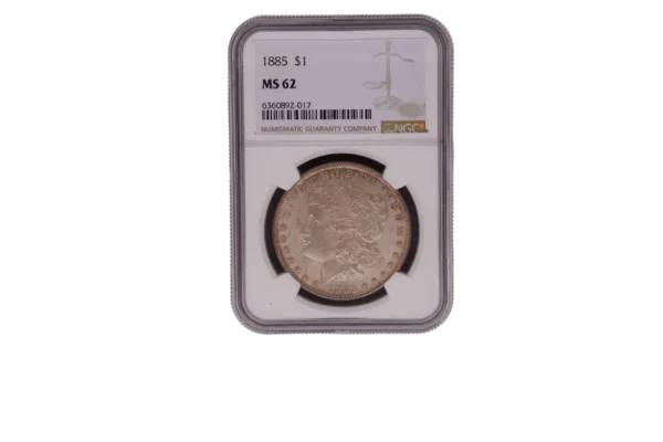 1885 Morgan Dollar 1 Silver MS62