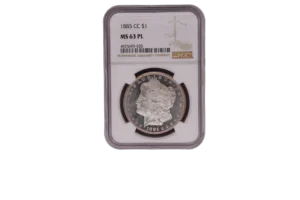 1885 CC Morgan Dollar 1 Silver MS63 PL