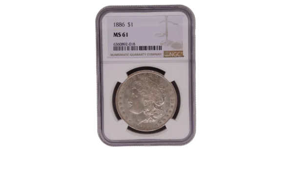 1886 Morgan Dollar 1 Silver MS61