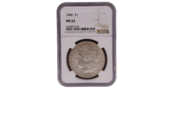 1886 Morgan Dollar 1 Silver MS62