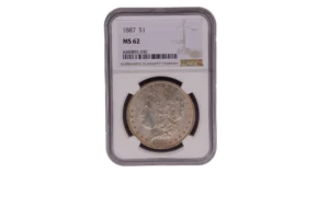 1887 Morgan Dollar 1 Silver MS62