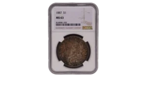 1887 Morgan Dollar 1 Silver MS63