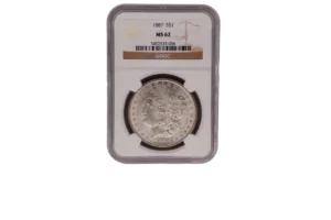 1887 Morgan Dollar 1 Silver MS62