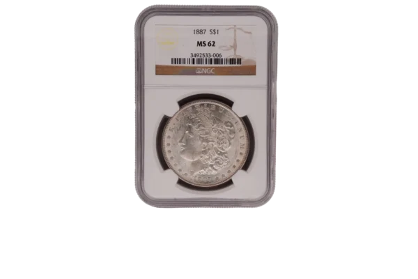 1887 Morgan Dollar 1 Silver MS62