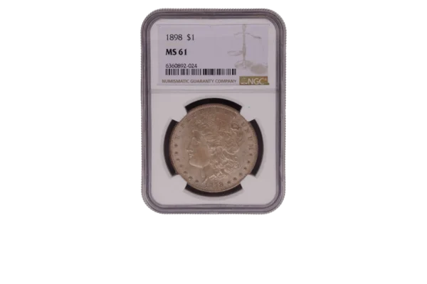 1898 Morgan Dollar 1 Silver MS61