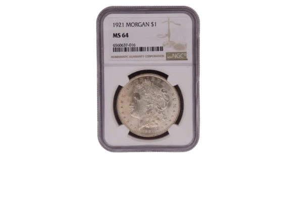 1921 Morgan Dollar 1 Silver MS64