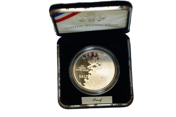 2002 Salt Lake Winter Olympics Proof Coin - Image 2