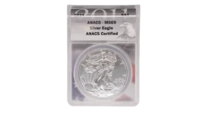 2011 Silver Eagle 1 Silver MS69
