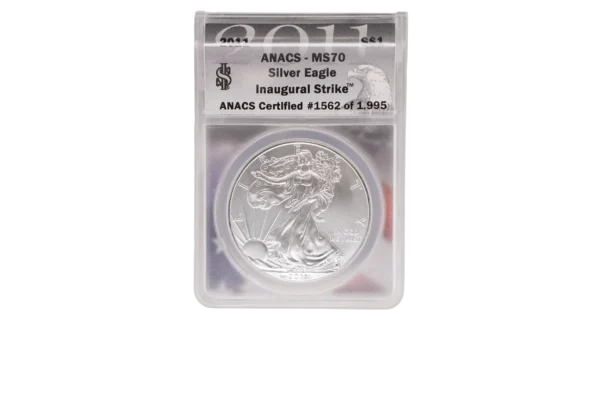 2011 Silver Eagle 1 Silver MS70