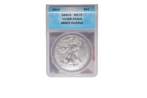 2014 Silver Eagle 1 Silver MS70