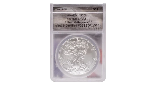2019 W Silver Eagle 1 Silver SP70