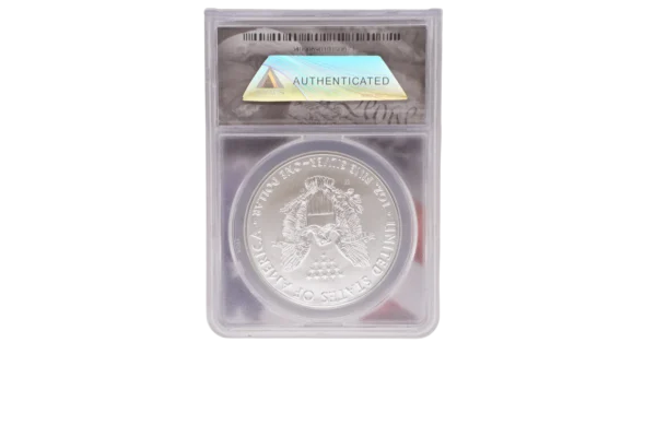 2019 W Silver Eagle 1 Silver SP70 - Image 2