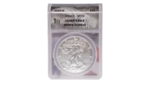 2020 W Silver Eagle 1 Silver SP70