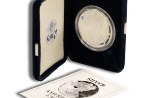 1996-P Proof Silver Eagle with Box & COA