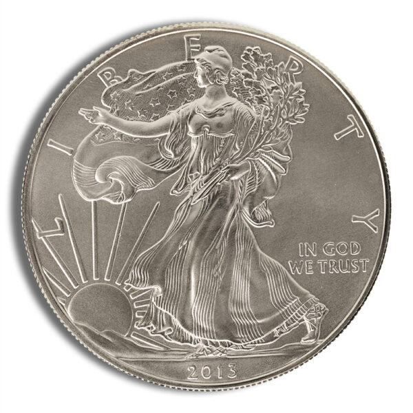 2013-W Burnished Silver Eagle with Box & COA - Image 2