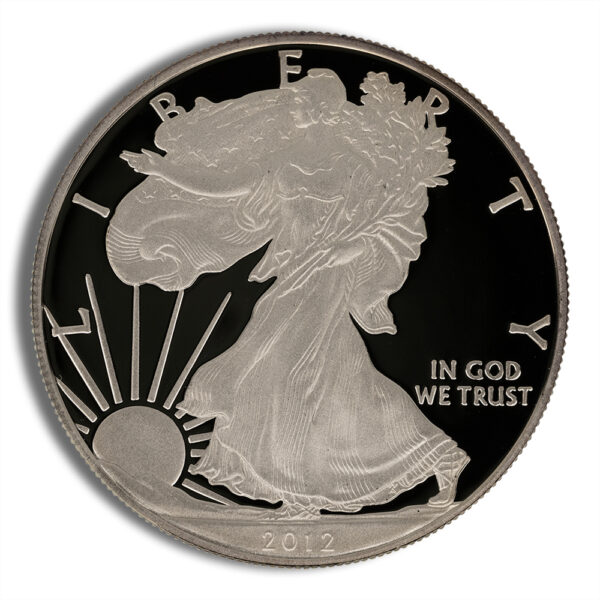 2012-W Proof Silver Eagle with Box & COA - Image 2