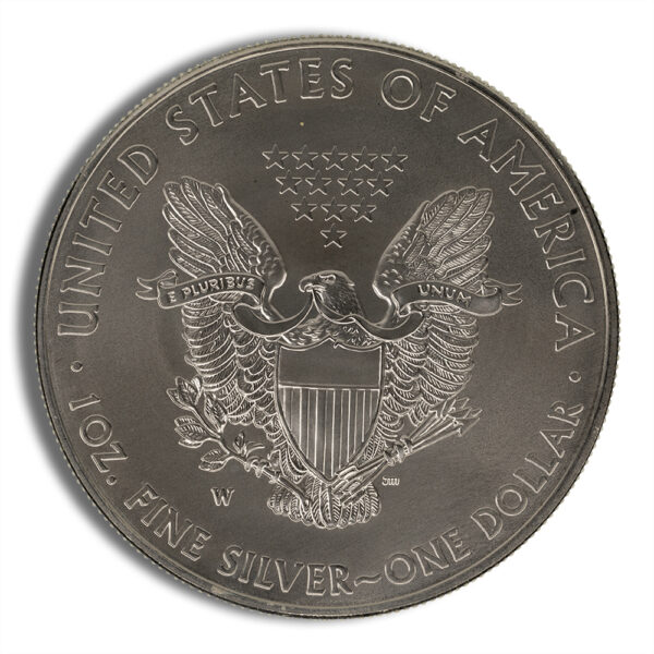 2012-W Burnished Silver Eagle with Box & COA - Image 3