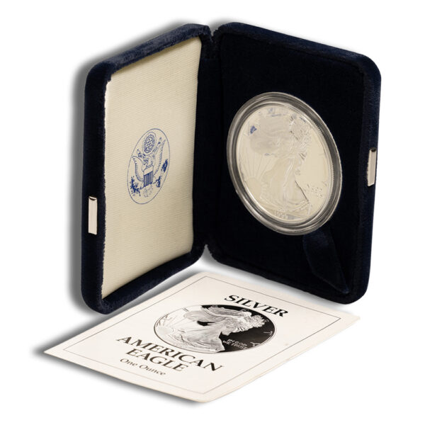 1999-P Proof Silver Eagle with Box & COA