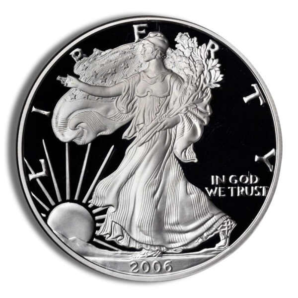 2006-W Proof Silver Eagle with Box & COA - Image 2