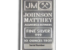 10 oz Silver Bar - Johnson Matthey - JM (Sealed)