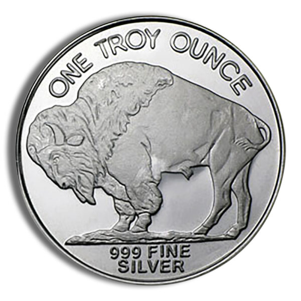 1 oz Silver Round - Buffalo Design - Image 2