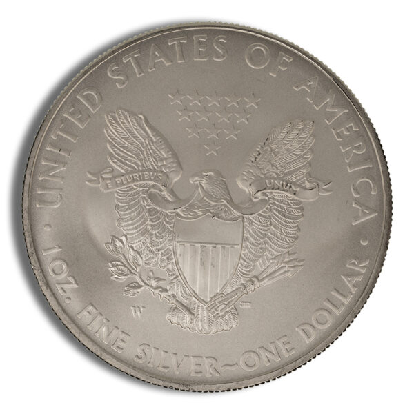2008-W Burnished Silver Eagle with Box & COA - Image 3