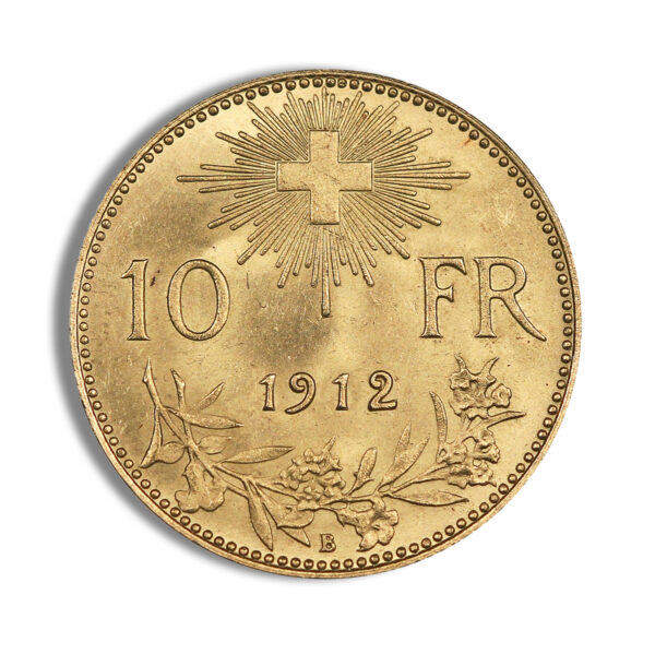 Switzerland Gold 10 Francs (1911-1922) - Image 2