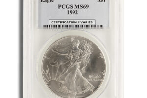 1992 Silver Eagle PCGS MS69